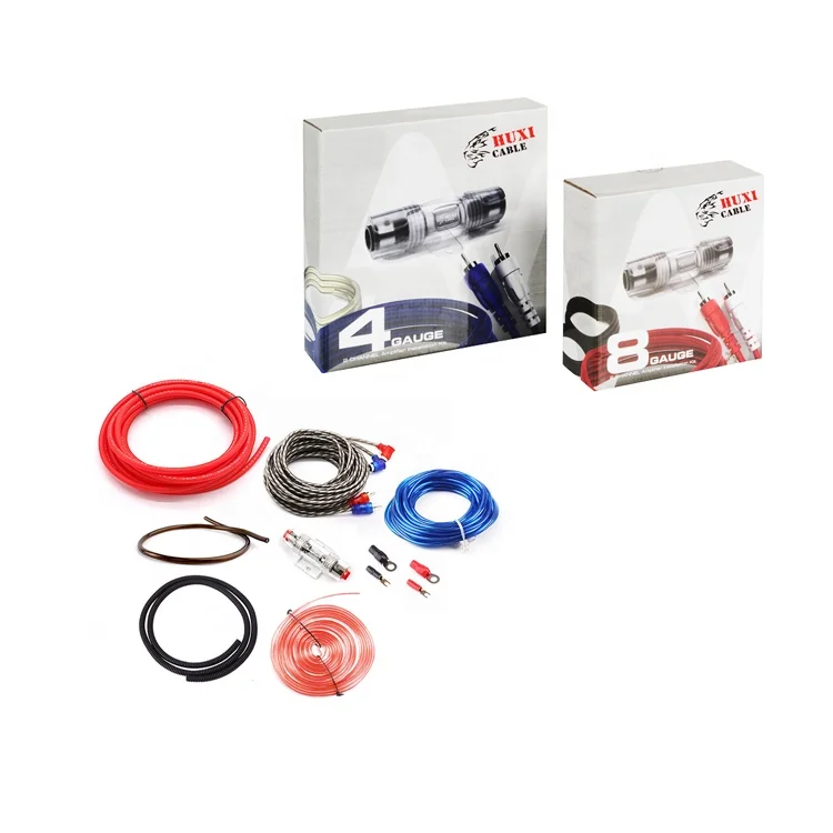 Huxi-cable factory cheap price with high quality 4AWG installation wire for car audio amplifier