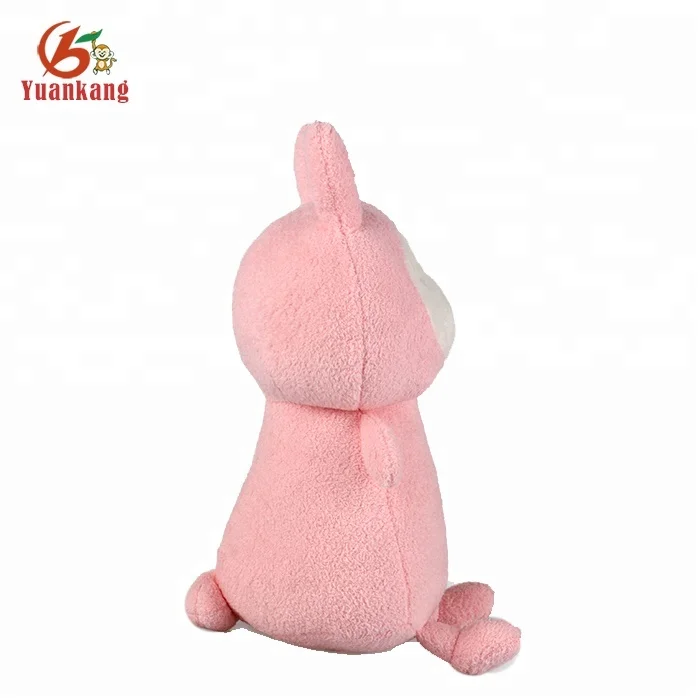OEM customization plush bunny stuffed Pearl velvet pink rabbit toy