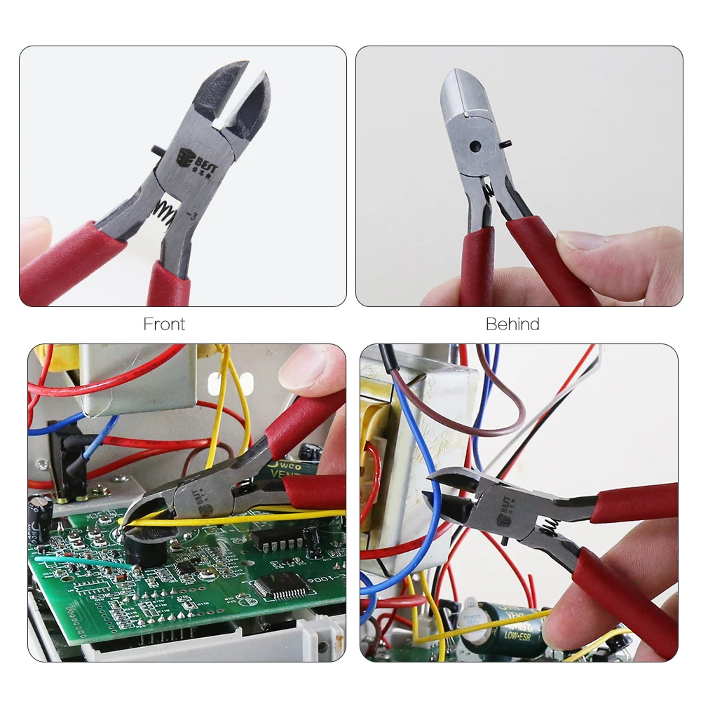 BEST-3 Factory Direct Sale New Product ODM Mini Stainless Steel Tile Electronic Plastic Cutting Pliers Wire Cutter
