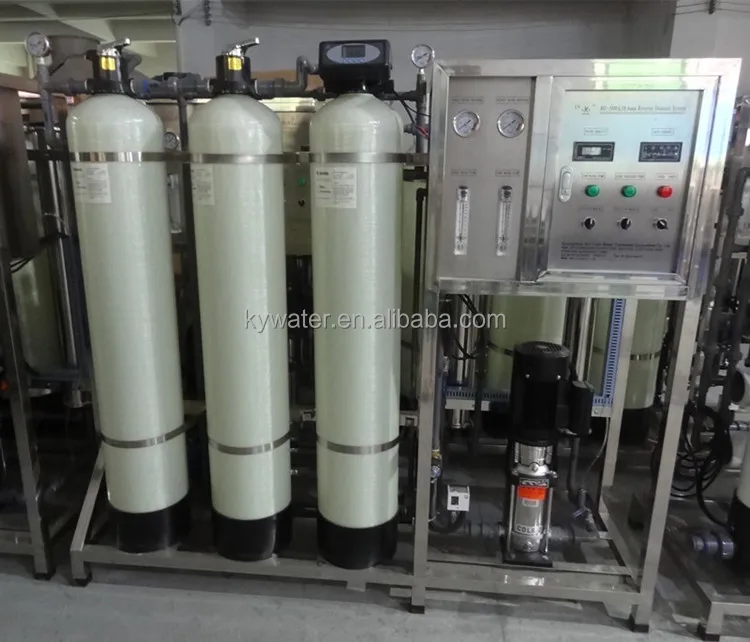 CE ISO Approved 500LPH RO water treatment system with auto water softener