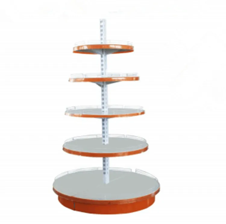 Supermarket equipment drink display rack changshu circular shelf