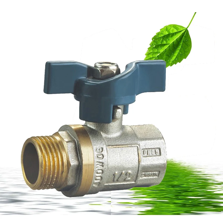 Низкосвинцовый латунный бронзовый шаровой клапан