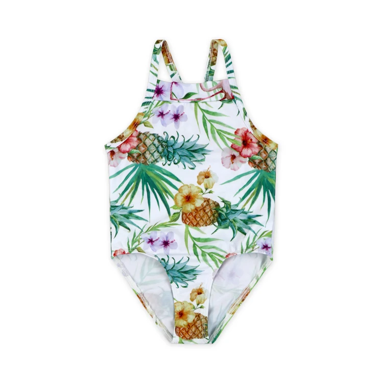 Лето цельный купальник девушка бикини боди Купальники для детей