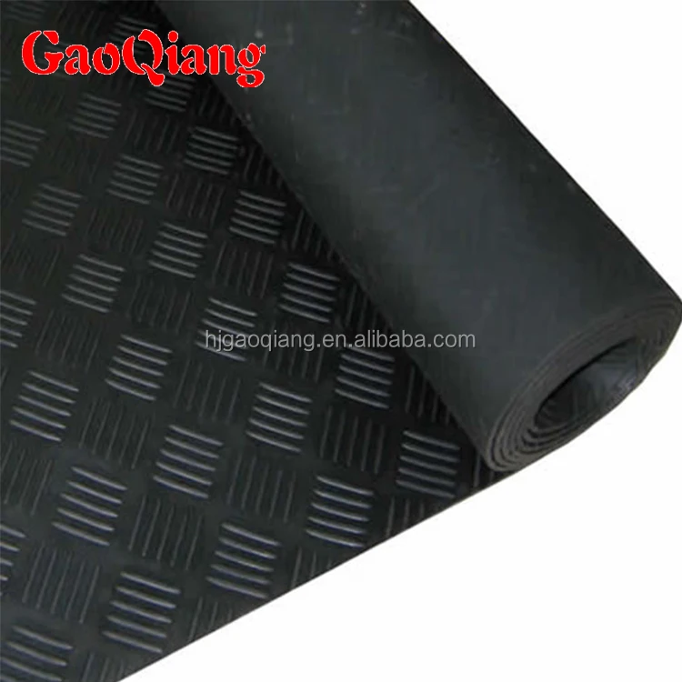Anti Slip Cheap sbr nbr epdm ribbied outdoor rubber matting roll