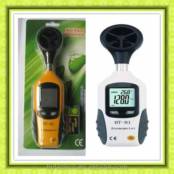 Горячие Продажи Конкурентоспособная Цена Завода Механических Скорости Портативный Цифровой Анемометр (HT-81)