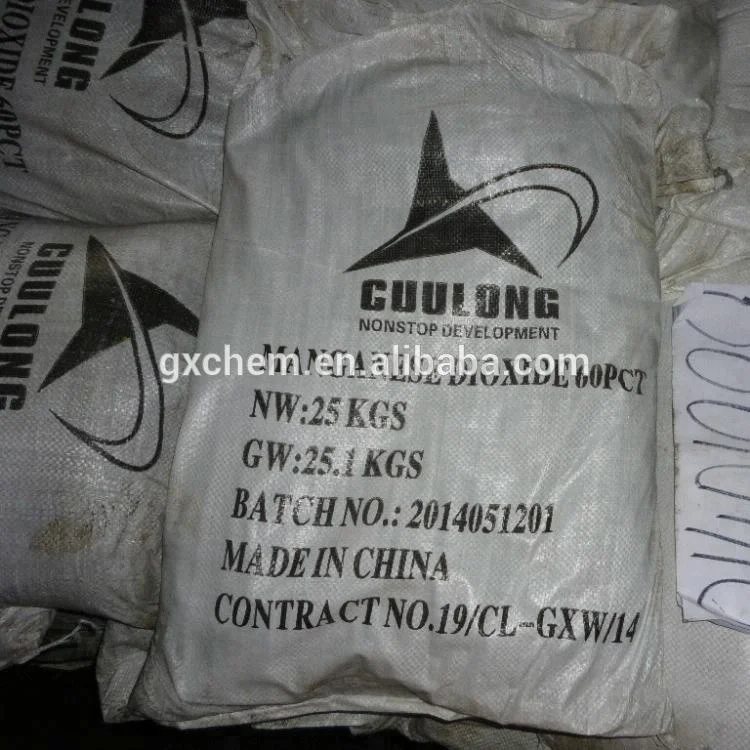 Black Powder MnO2 Manganese Dioxide 60%