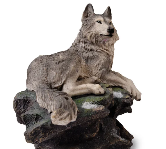 Statue Wolf Sculpture Accept Customization Polyresin Figurine Resin Religious FAIRY Home Decoration