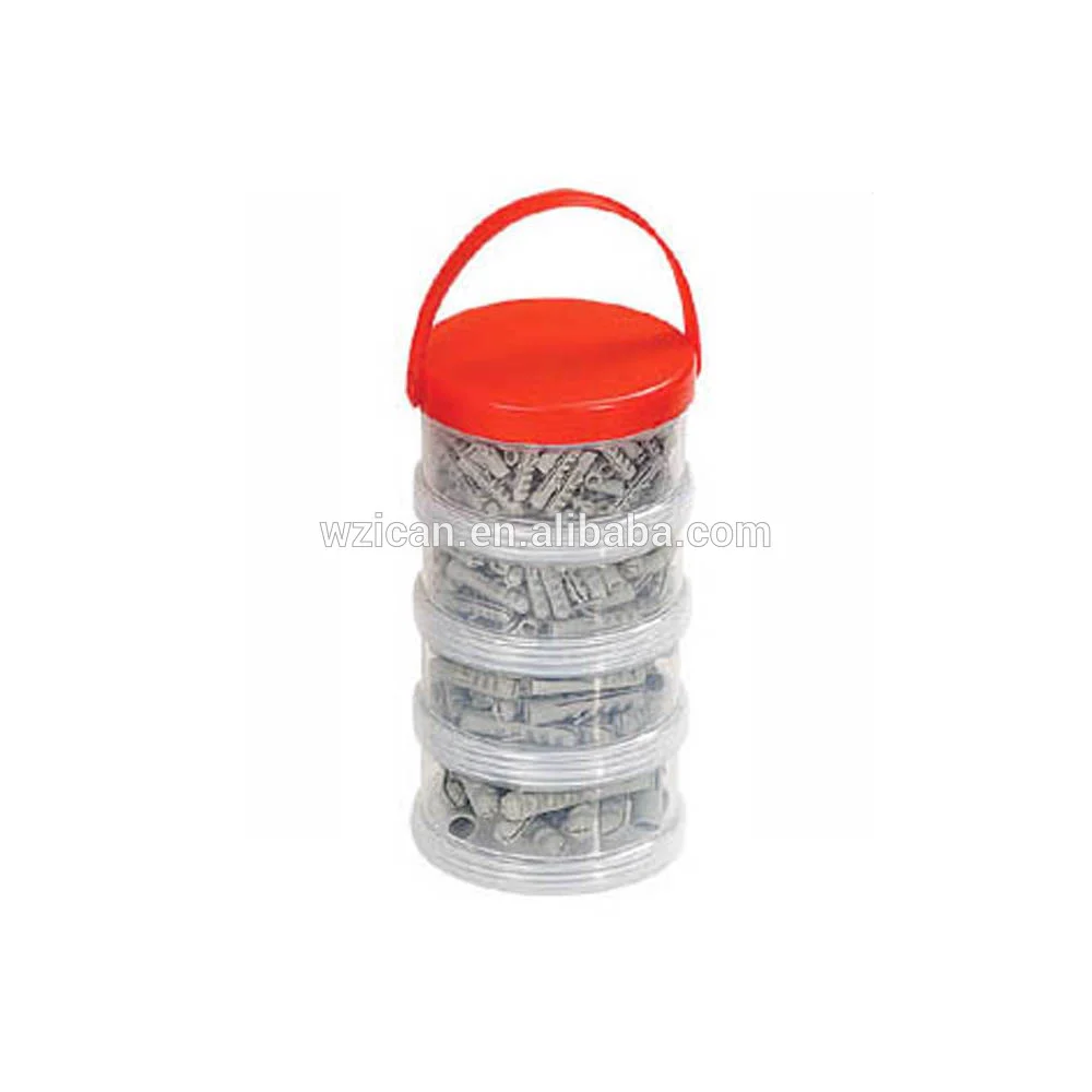 
China alibaba factory supply 320pc yellow zinc plated chipboard screw set 