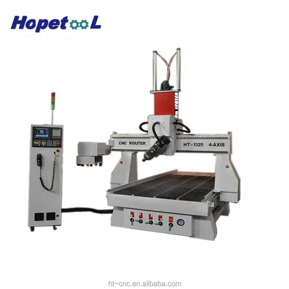 4 axis cnc router 1325 for wood, stone,glass engraving, cutting machine
