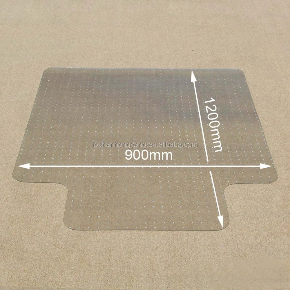 
Custom Transparent Studded Chair Floor Mat Waterproof For office 