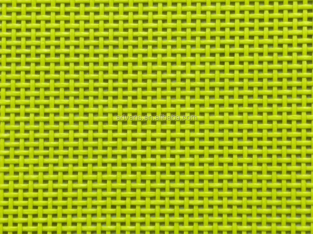 Grey 1*1 Batyline Sling Marine Vinyl PVC Woven Polyester outdoor furniture Mesh Fabric