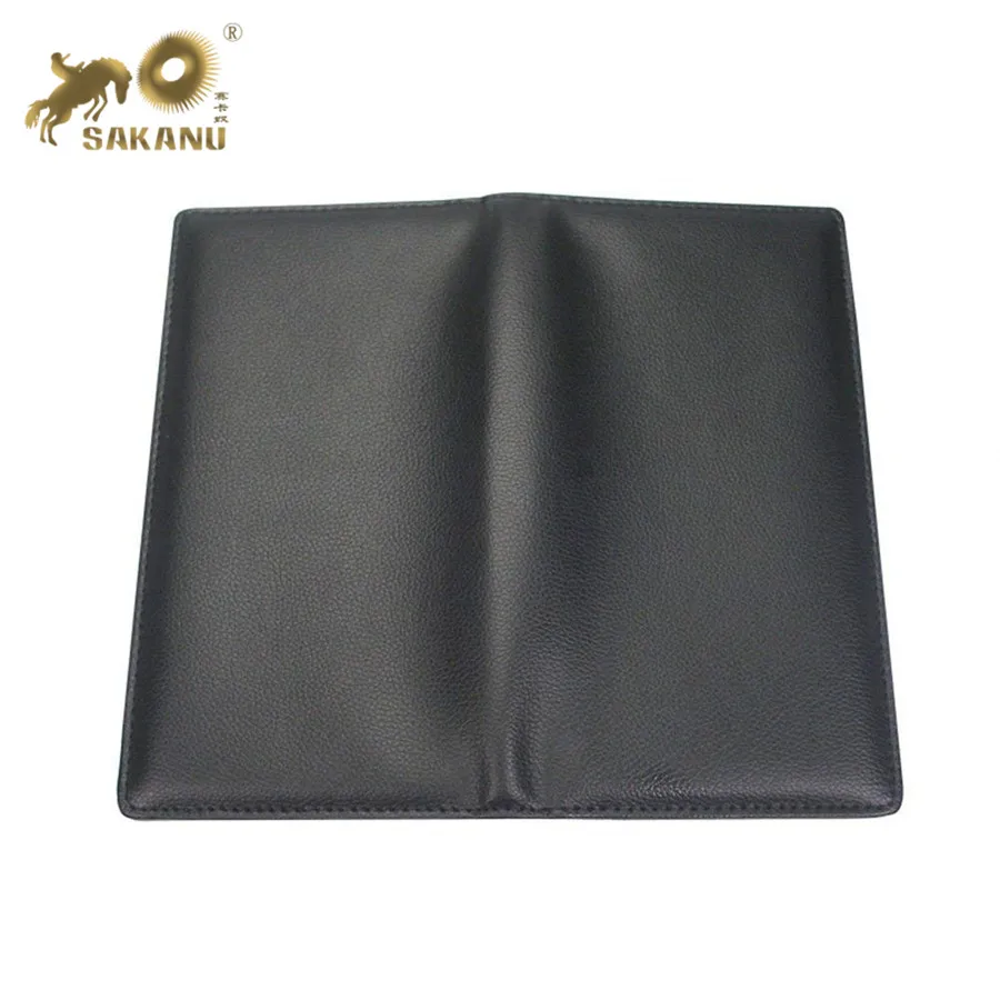 PU Menu Folder Presenter Guest Check Book Holder Money Pocket Fit Server Apron with Pen Clip for Hotel Bar Salon KTV Restaurant