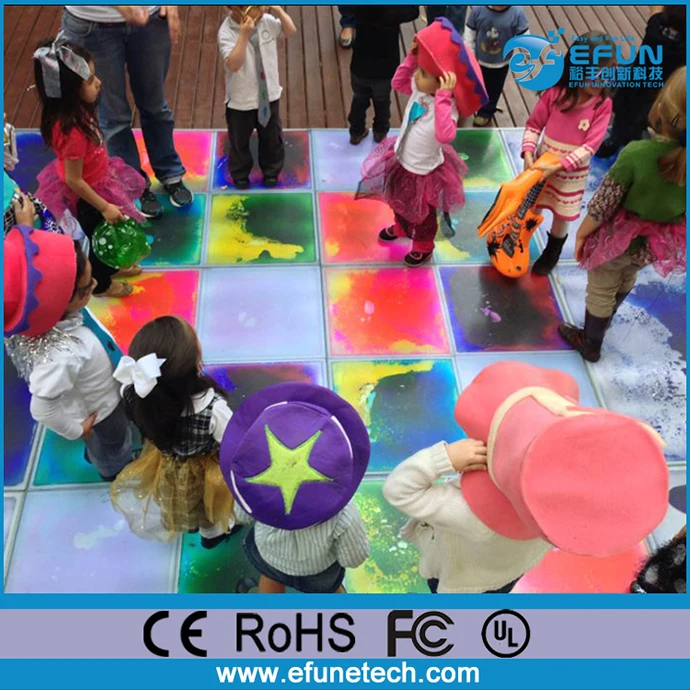 Eco friendly nontoxic color liquid vinyl carpet tile kindergarten PVC Gel Filled Sensory kids play mat