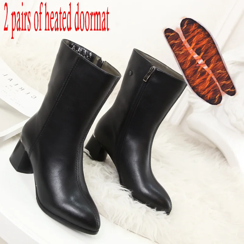 Женские уличные ботинки с защитой от холода и электрическим подогревом, новинка 2021