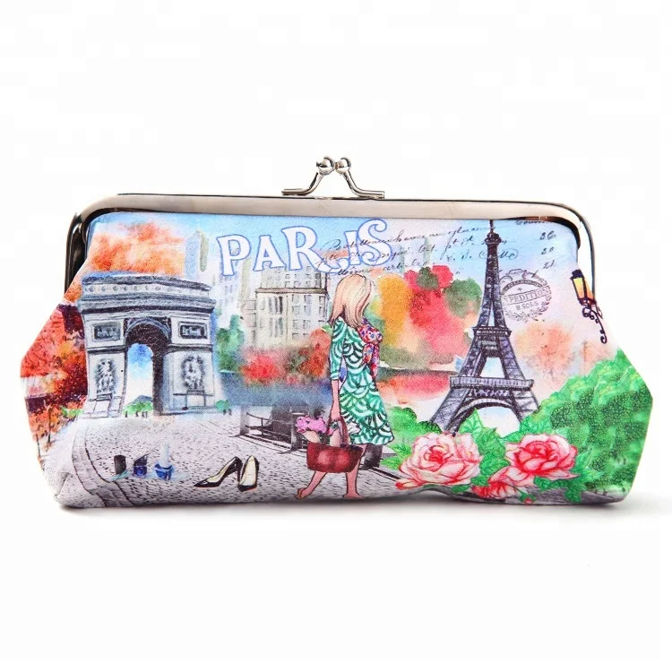 Wholesale Fashion Paris Coin Pu Leather Mini Bag and Purse