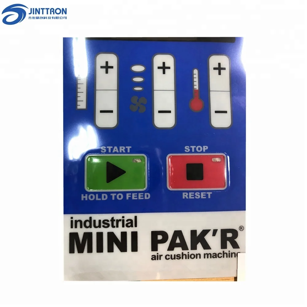 Waterproof push button metal dome membrane switch used for air cushion machine panel