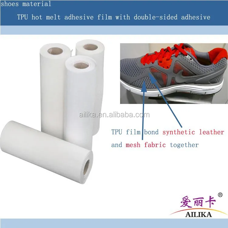 
shoe upper material type hot melt film will bondind leather together on shoe upper leather glue 