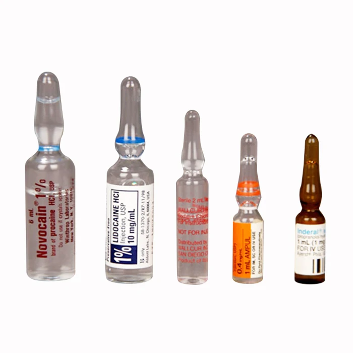 
Fashion design skin care empty ampoules glass ampoule amber with pharmaceutical vial box 
