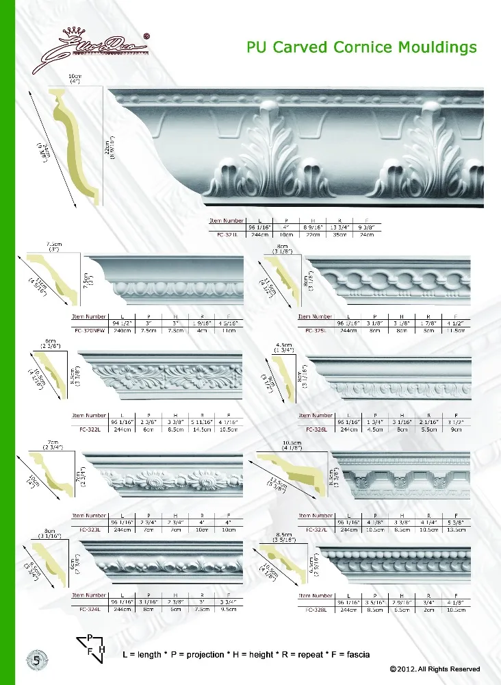 Polystyrene High Quality beautiful PU decorative cornice molds/cornice molding