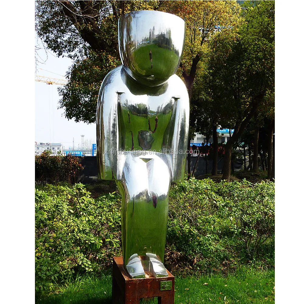 2016 Modern Large Stainless Steel Abstract Art Human Statue Metal Garden Sculpture
