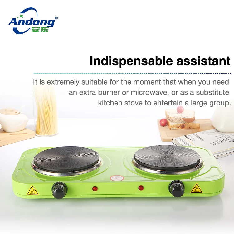 Andong GS approved portable electric hot plate with thermal fuse double stove burner and high quality