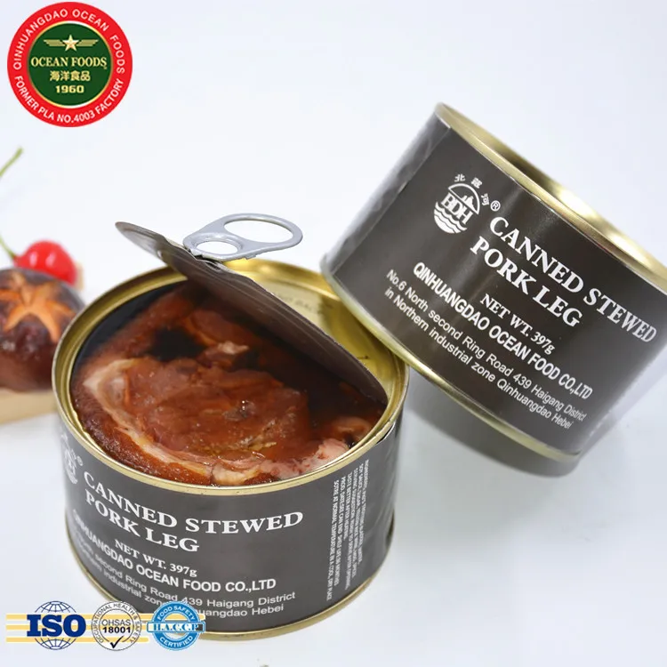  Готовая к употреблению консервированная пища консервированные свиные ножки