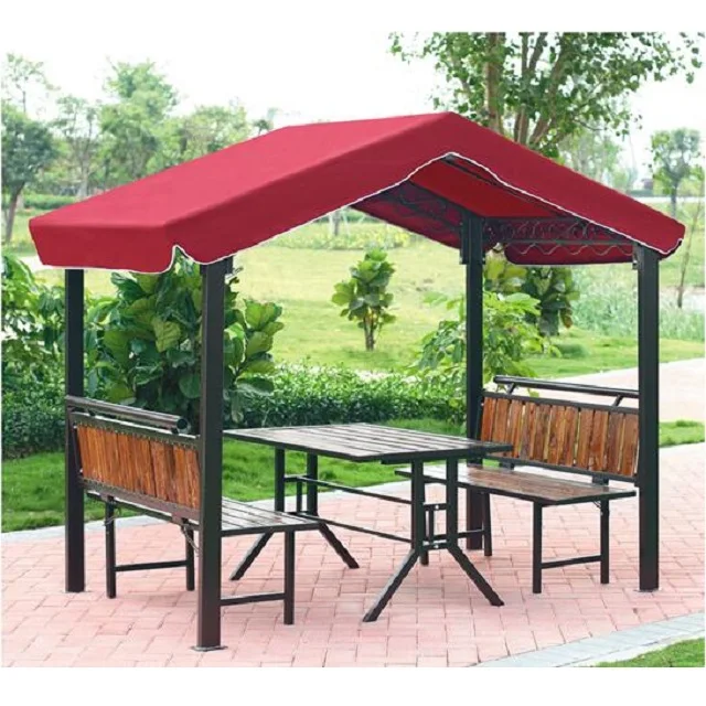 Outdoor Garden Beach Polyester Canopy Steel Gazebo Tent