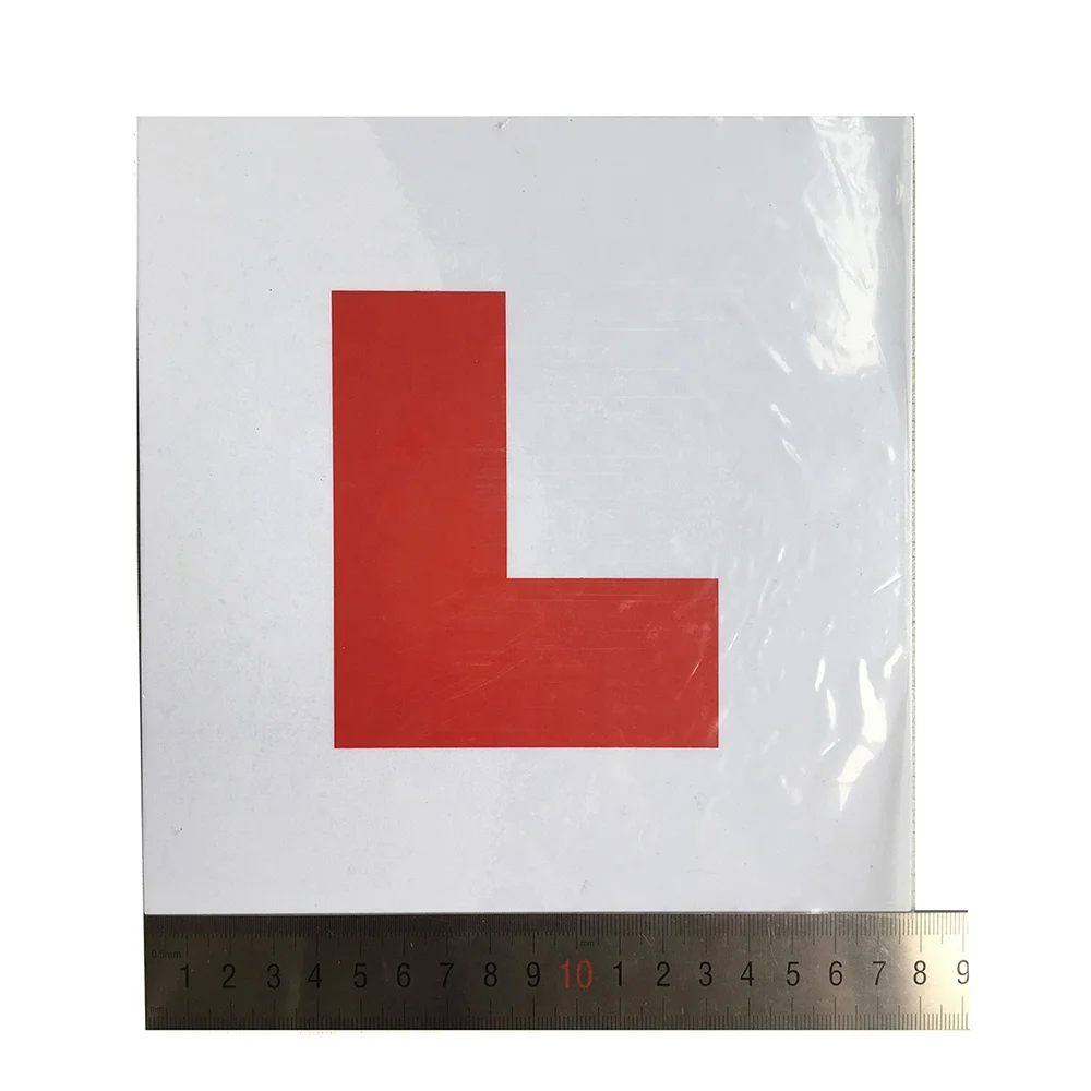 MOTORCYCLE L PLATE KIT CAR STICKER