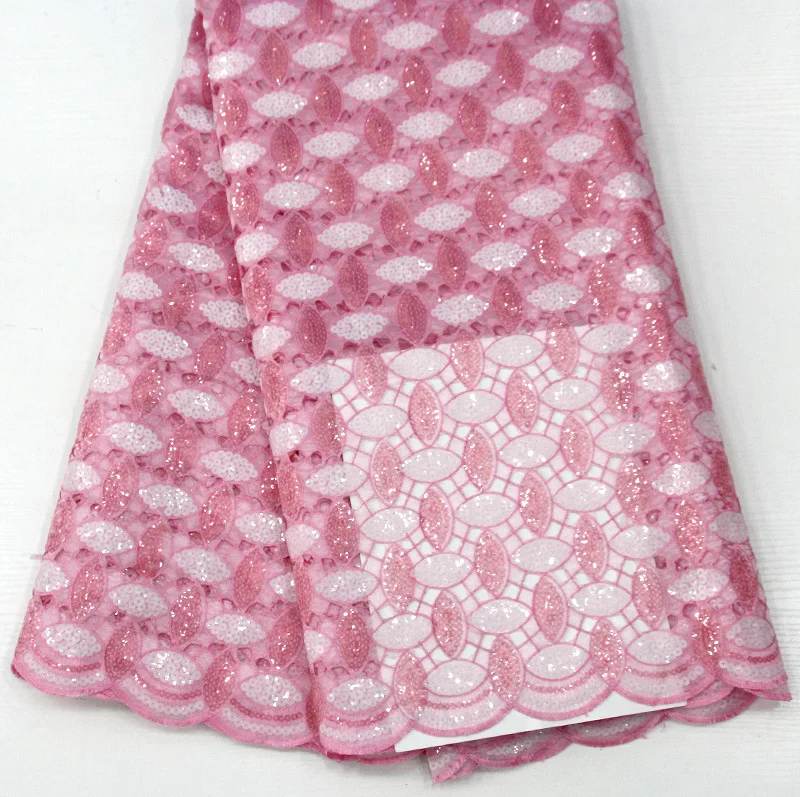 Wholesale Organza Sequin Lace Fabric with Stones 100% Polyester African Embroidery Lace For Wedding Dress