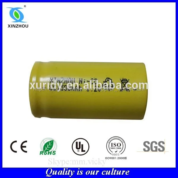 никель-кадмиевые sc1500mah перезаряжаемые батареи