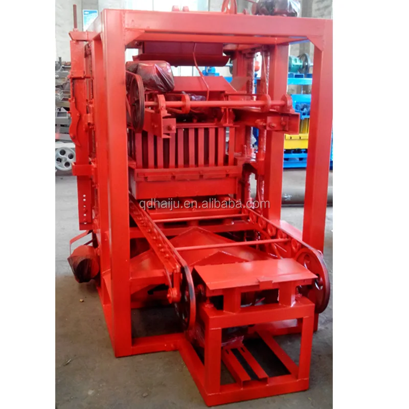 Moveable hydraulic concrete hollow brick making machine for sale