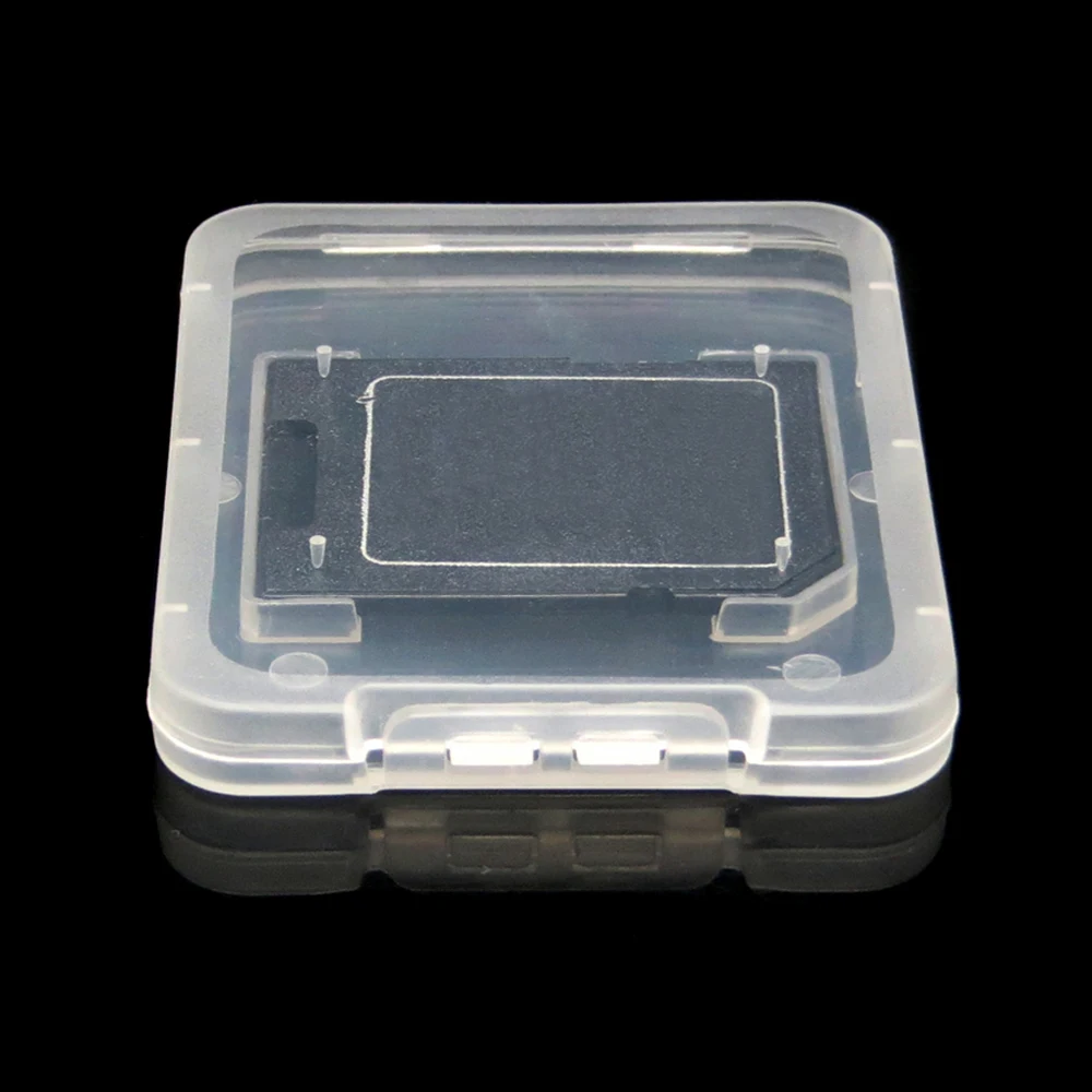 Clear Plastic Memory Card Case Holder for SD Card Plastic Storage Boxes
