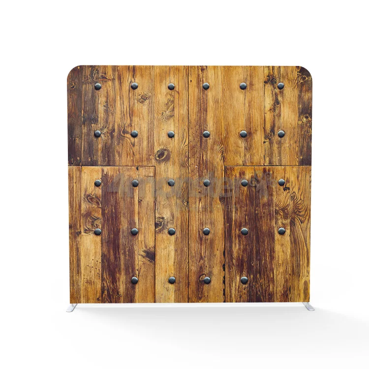 Фон под заказ для свадебной фотосъемки с изображением деревянной отделки