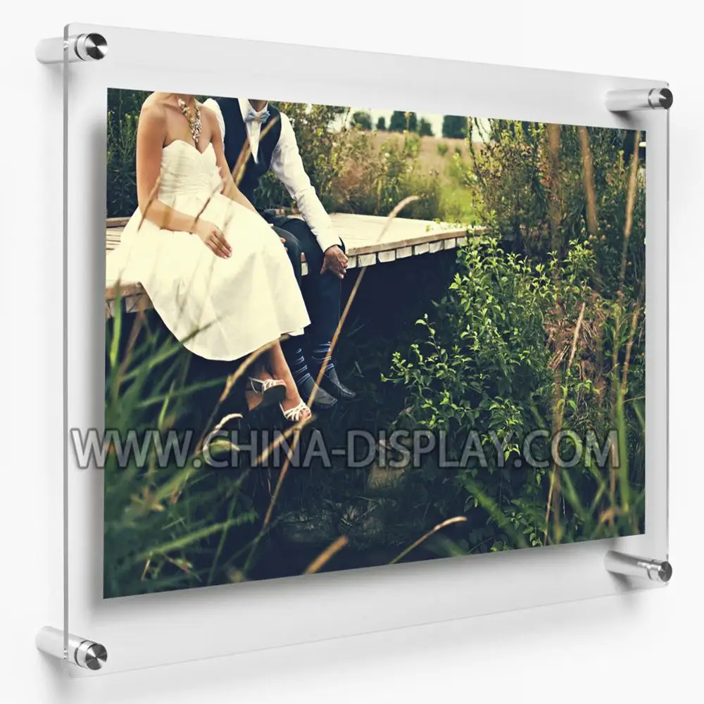 Настенный магнитный держатель знаков прозрачные акриловые рамки для фотографий