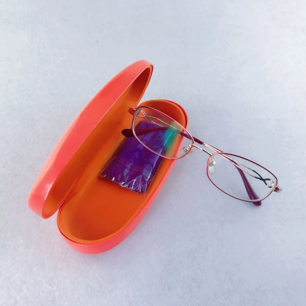 Fashion high end silver metal pu sunglasses case customized, big hard optical frame glasses case