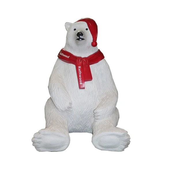 Fiberglass Christmas Polar Bear Decoration