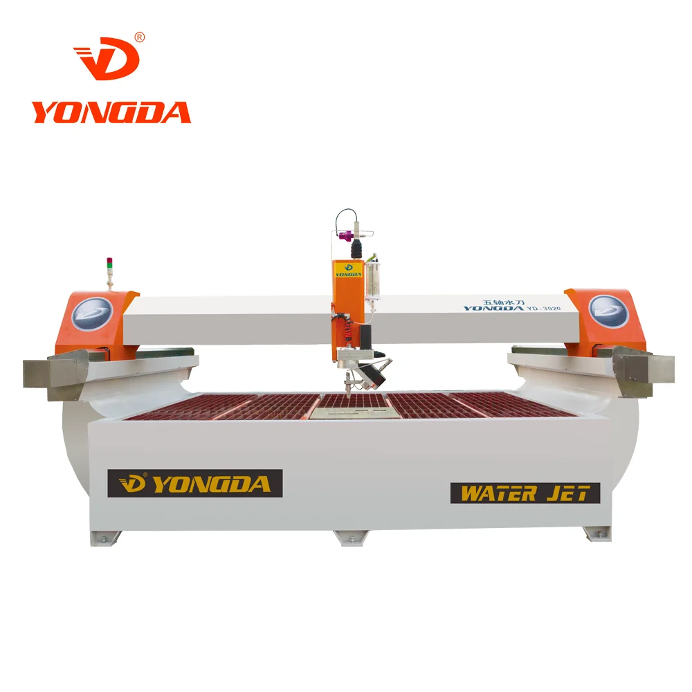 
YONGDA YD-3020 5 axis waterjet cutting machine for stone and ceramics 
