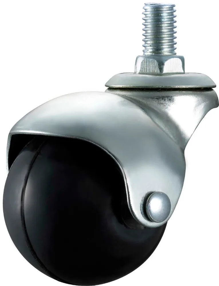 Furniture Caster Wheel 50 Mm Nylon 30 Kg Load Capacity Sofa Caster Wheels Office Chair Roda Modern TWYT50 50 Mm/2 Inch Black