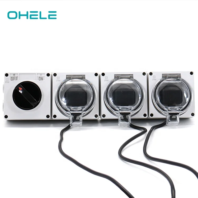 
white electric switch Weather proof wall socket and switch 