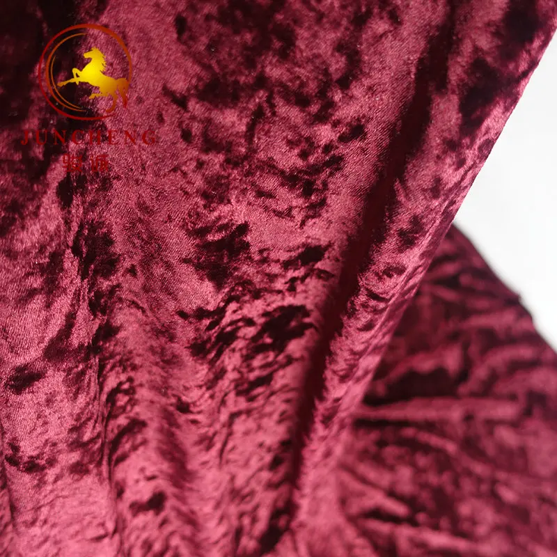 make-to-order supply plain dyeing color velvet crush curtain fabric