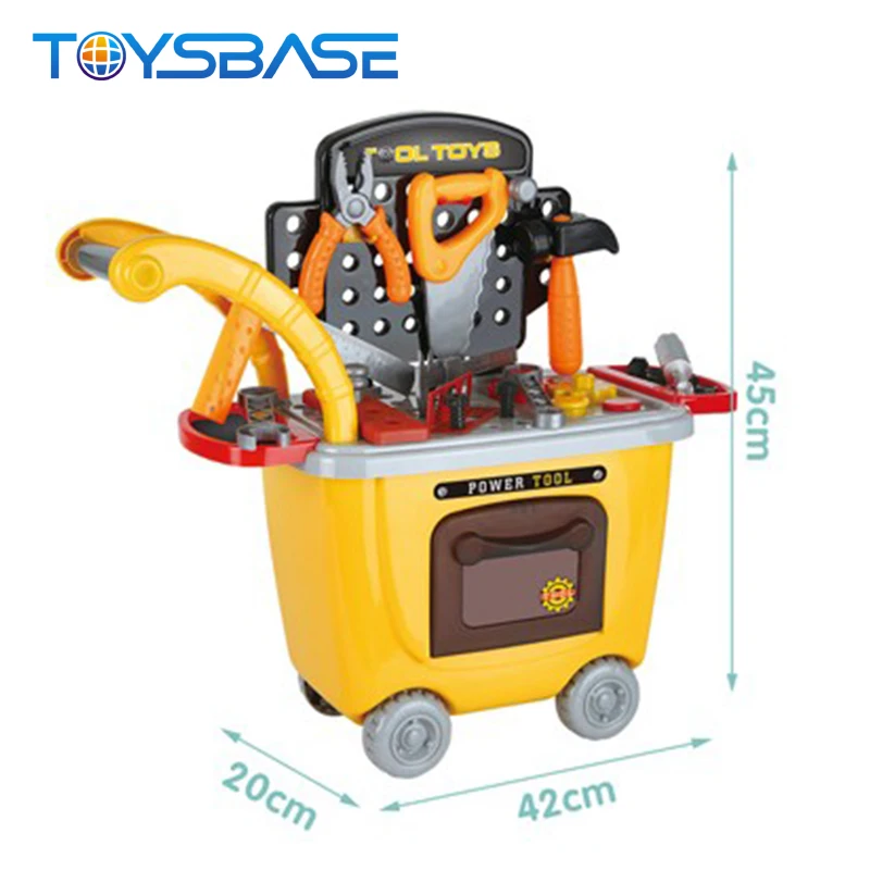 Wholesale Plastic Multifunctional Trolley Toy Durable Kids Tool Set Toys