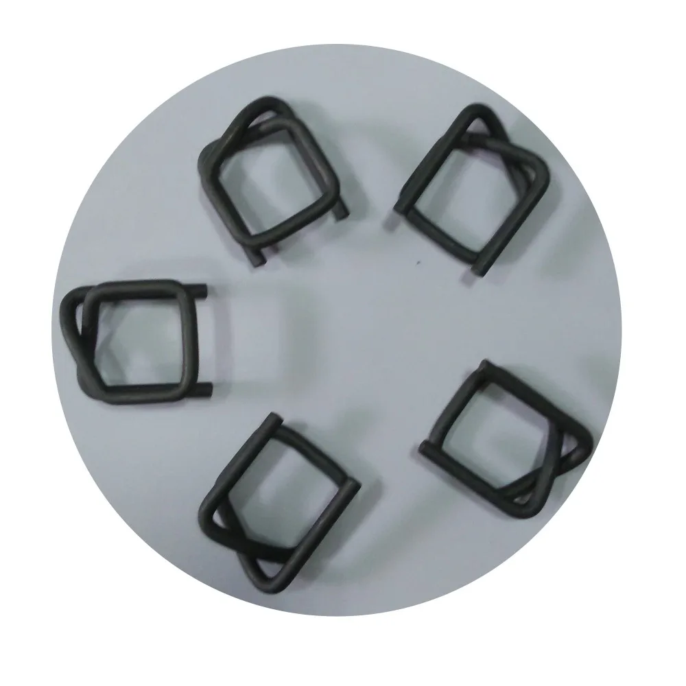 Hot Sale  Phosphated Steel Wire Buckles for Packaging Polyester Strap