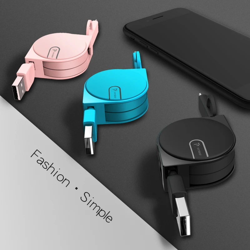 OATSBASF универсальный выдвижной 2 в 1 Micro USB линии передачи данных Тип C зарядное устройство кабель