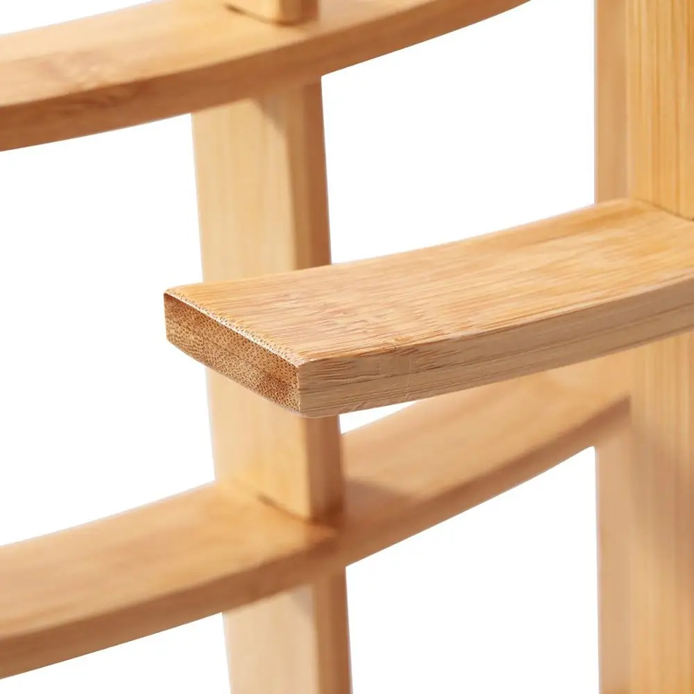 
12-Bottle Bamboo Wine Rack Home Collection wood wine display stand 