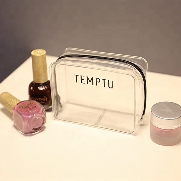 Custom Clear Plastic PVC Mini Pouch Packing Bag For Cosmetics Toiletry Travel Kit Nails Gift