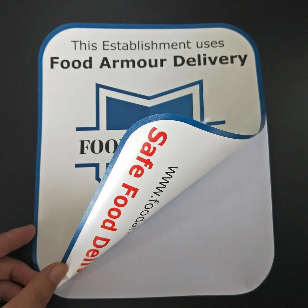 Custom Logo Waterproof Vinyl Double Sided Stickers Printing