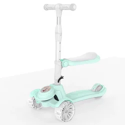 New models kids toys baby 3 wheels scooter 3 in 1  child scooter with seat