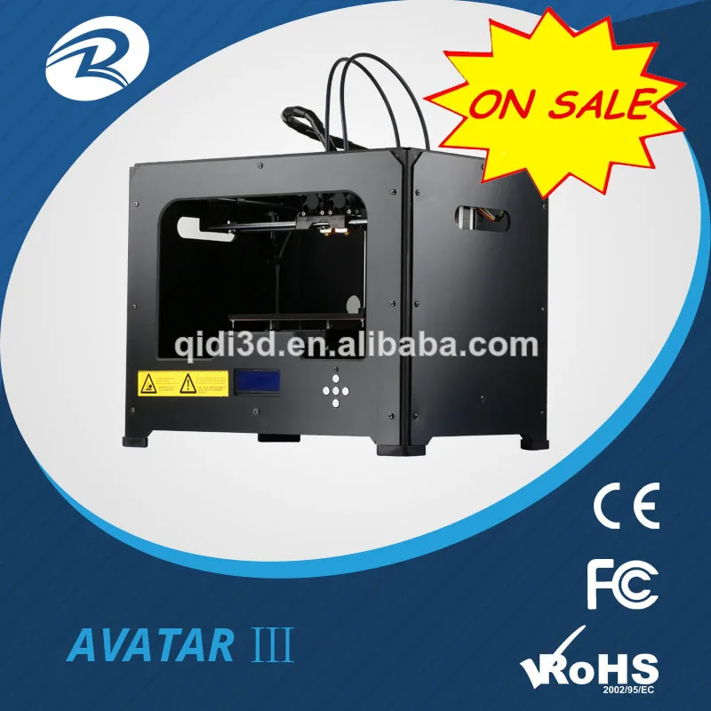 3D printer manufacturer with acrylonitrile butadiene styrene&noac filament dual extruder made in China