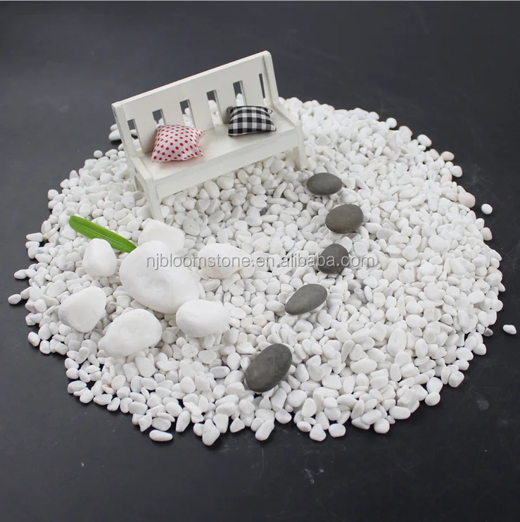 
cheap natural color snow white gravel & sand 