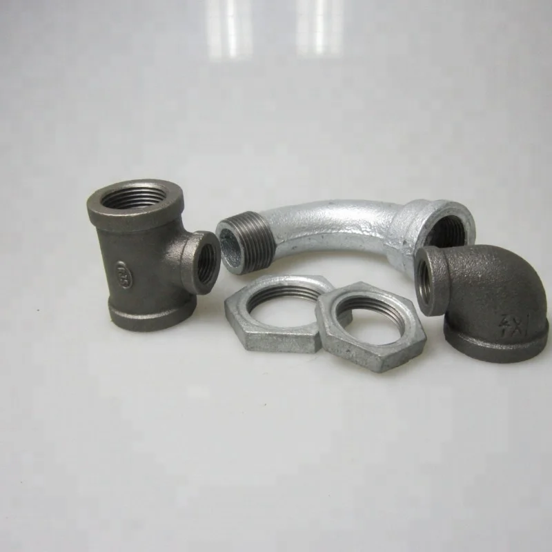 ASTM B 16,3 NPT Черный И Оцинкованный широкий выбор фитингов из ковкого железа